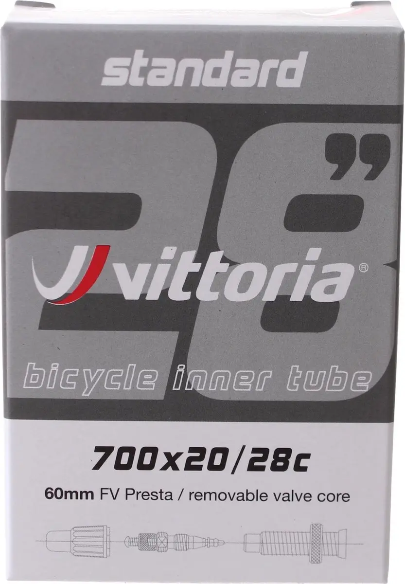 Vittoria Binnenband 28x3/4-1.10 622 - Zwart - afbeelding 2 van 3