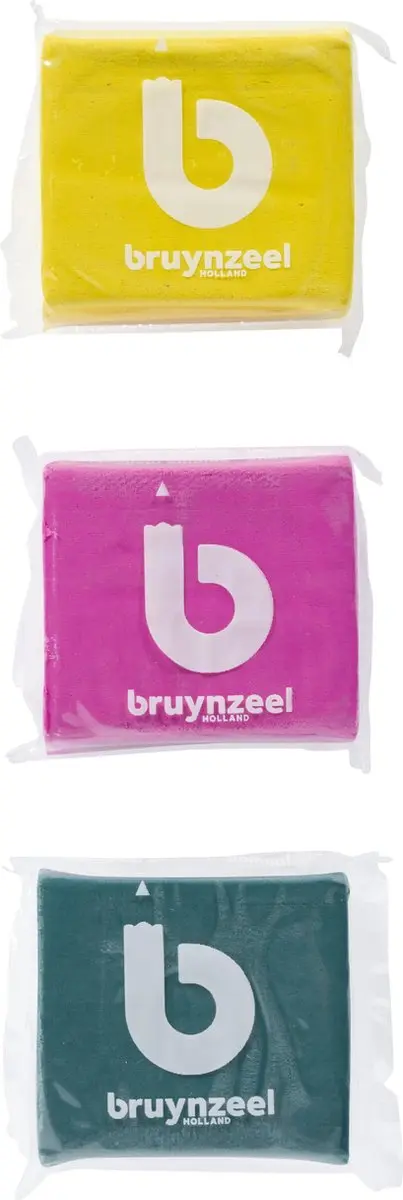 BRUYNZEEL Kneedgum Set - 3 Stuks - 3 Kleuren