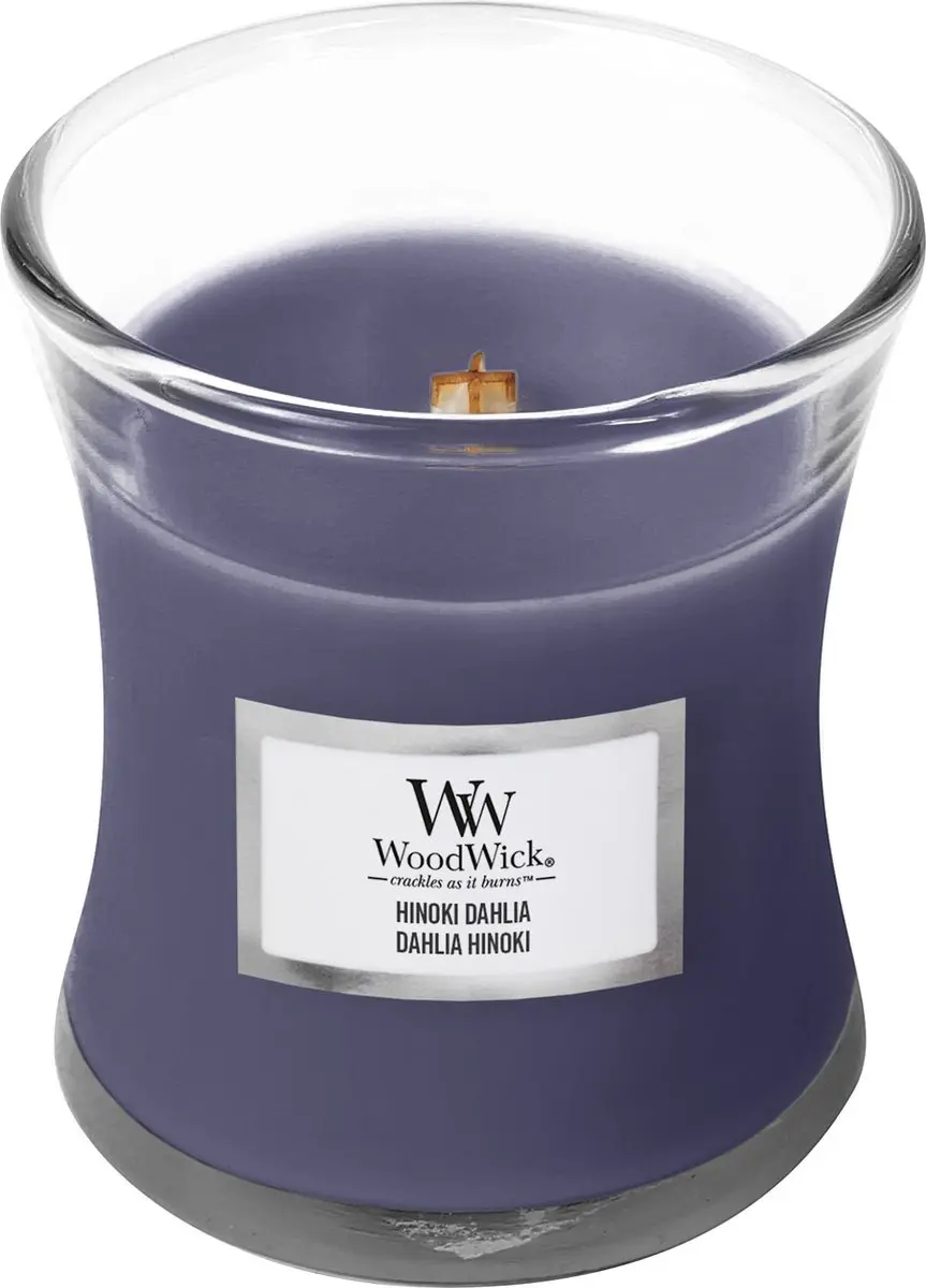 WoodWick Mini Geurkaars Hinoki Dahlia - 20 Uren - 85gr - afbeelding 4 van 4