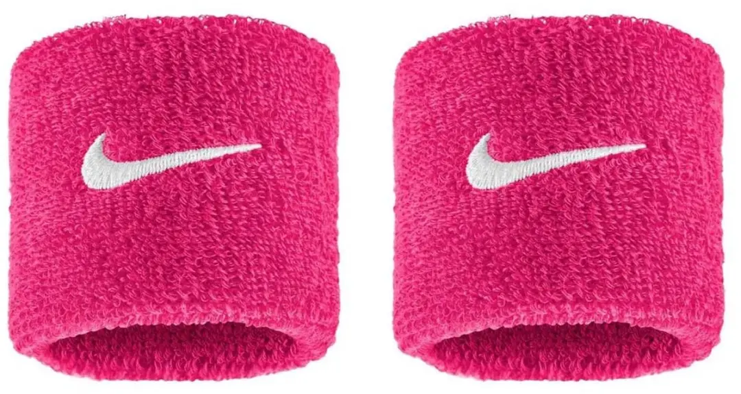 Nike Swoosh Classic Polsbandjes - 2 Stuks - Roze/Wit - afbeelding 2 van 4