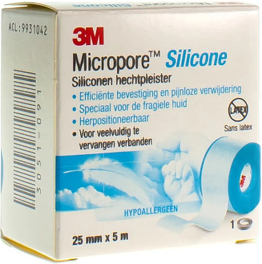3M Nexcare Micropore Tape 2.5cm x 5m - Blauw - afbeelding 4 van 6