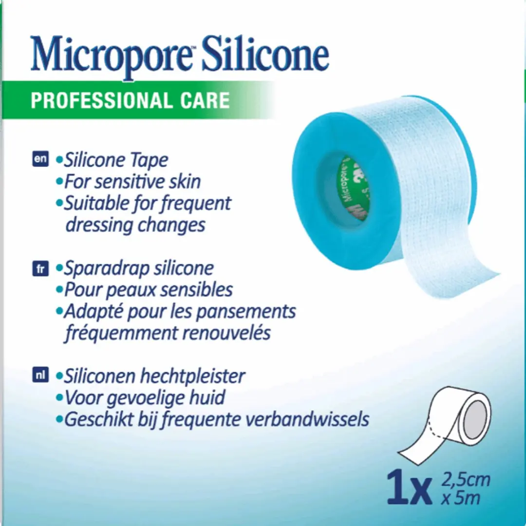 3M Nexcare Micropore Tape 2.5cm x 5m - Blauw - afbeelding 3 van 6