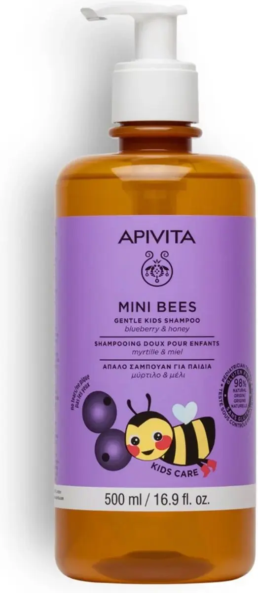 Apivita Mini Bees Gentle Kids Shampoo (3+)