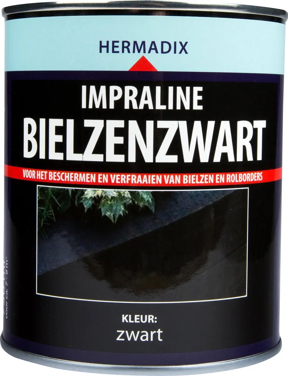 Hermadix Impraline Bielzenzwart 0,75L - Steigerhoutverf - afbeelding 2 van 3