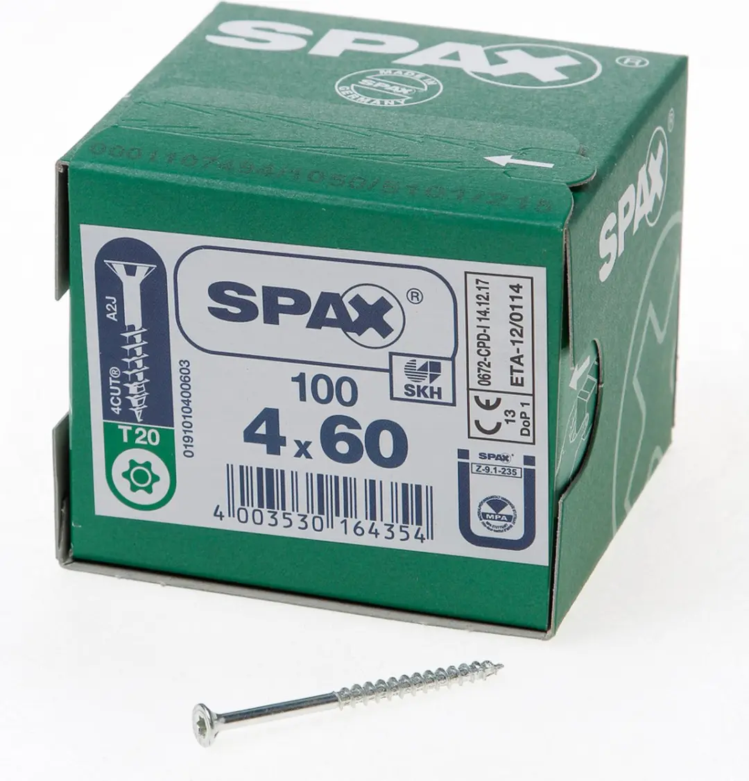 Spax Spaanplaatschroef Torx 4.0x60 Verzinkt - 100 Stuks - afbeelding 6 van 6