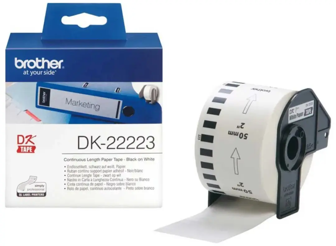 Brother DK-22223 Thermisch Papier - Wit - afbeelding 2 van 6