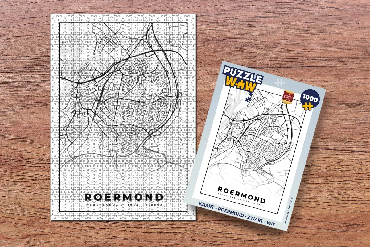 PuzzleWow Roermond Legpuzzel 1000 Stuks - Multicolor