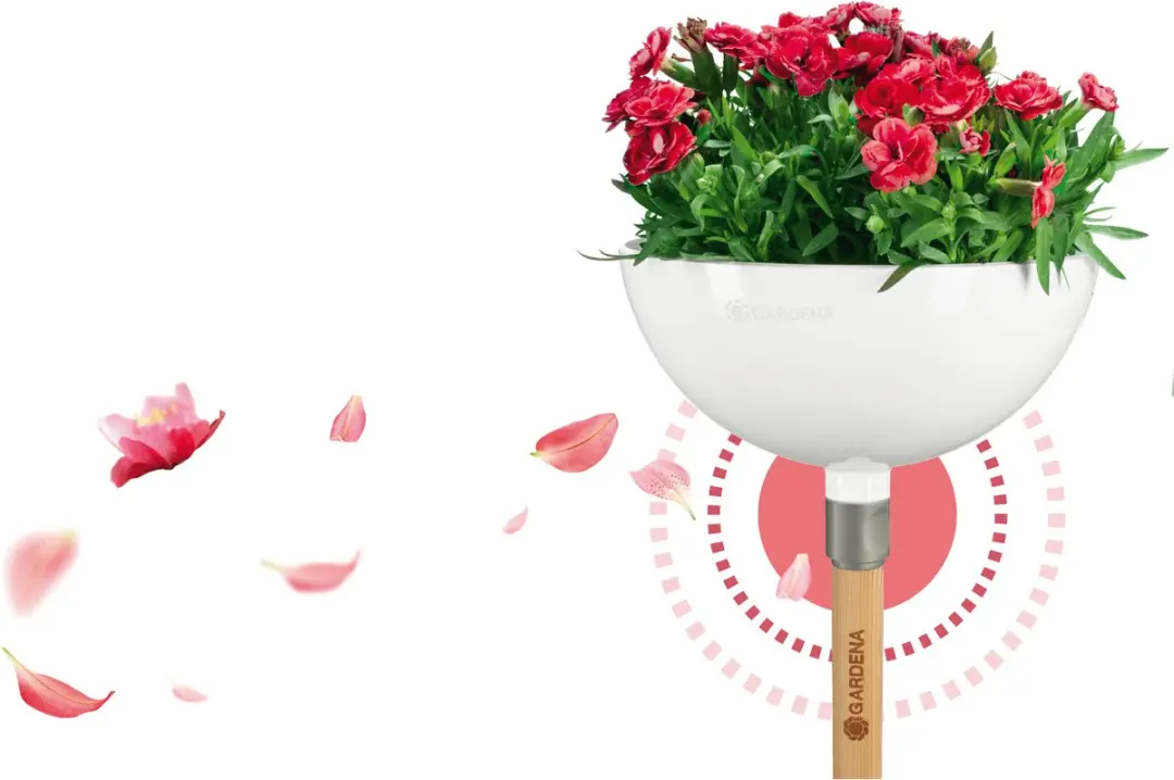 Gardena ClickUp! Plantenbak 25cm - Wit - afbeelding 2 van 6