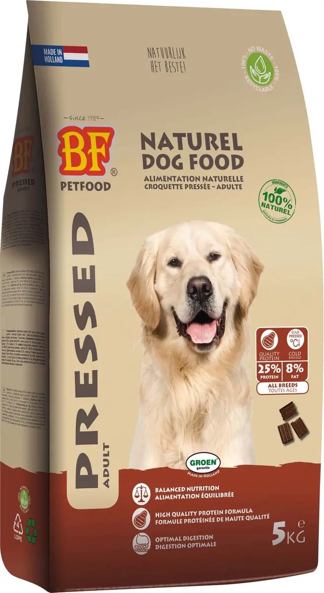 BF Geperst Hondenvoer 5 kg