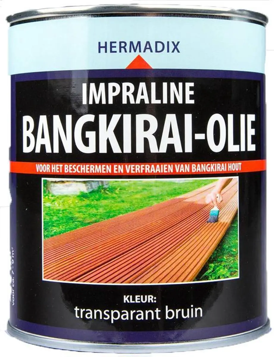 Hermadix Impraline Bangkirai 0,75L - Steigerhout - Bruin transparant - afbeelding 5 van 5