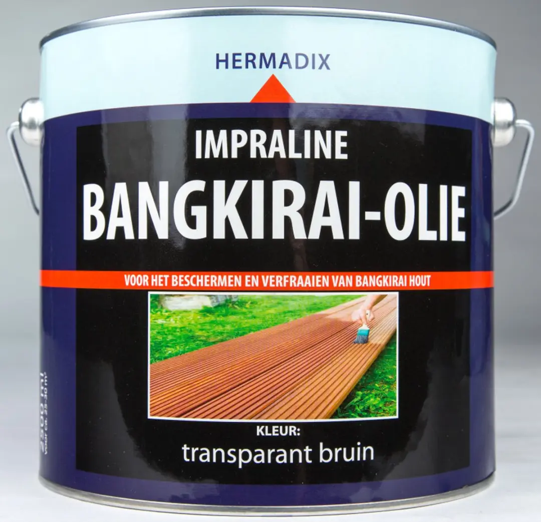 Hermadix Impraline Bangkirai 0,75L - Steigerhout - Bruin transparant - afbeelding 4 van 5