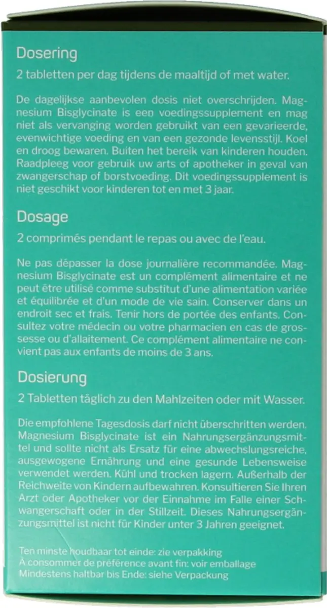 Nutrisan Magnesium Bisglycinate 90 Tabletten