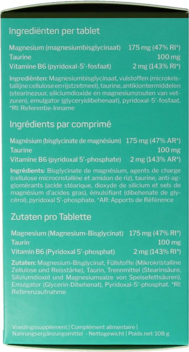 Nutrisan Magnesium Bisglycinate 90 Tabletten