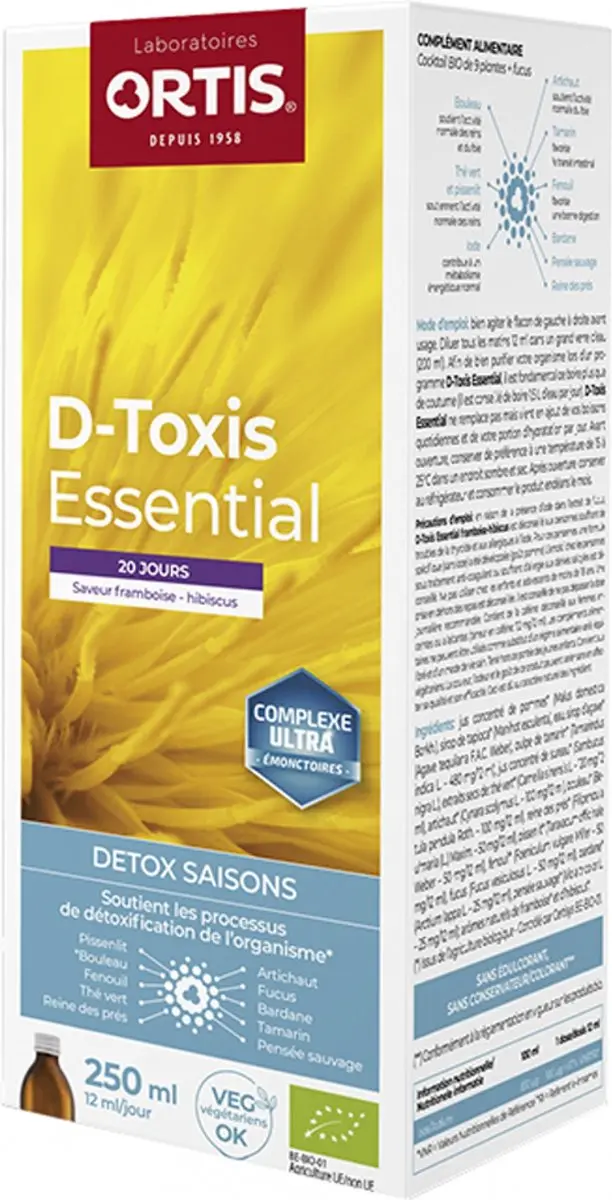 Ortis D-Toxis Essential Ontkalker 250ml