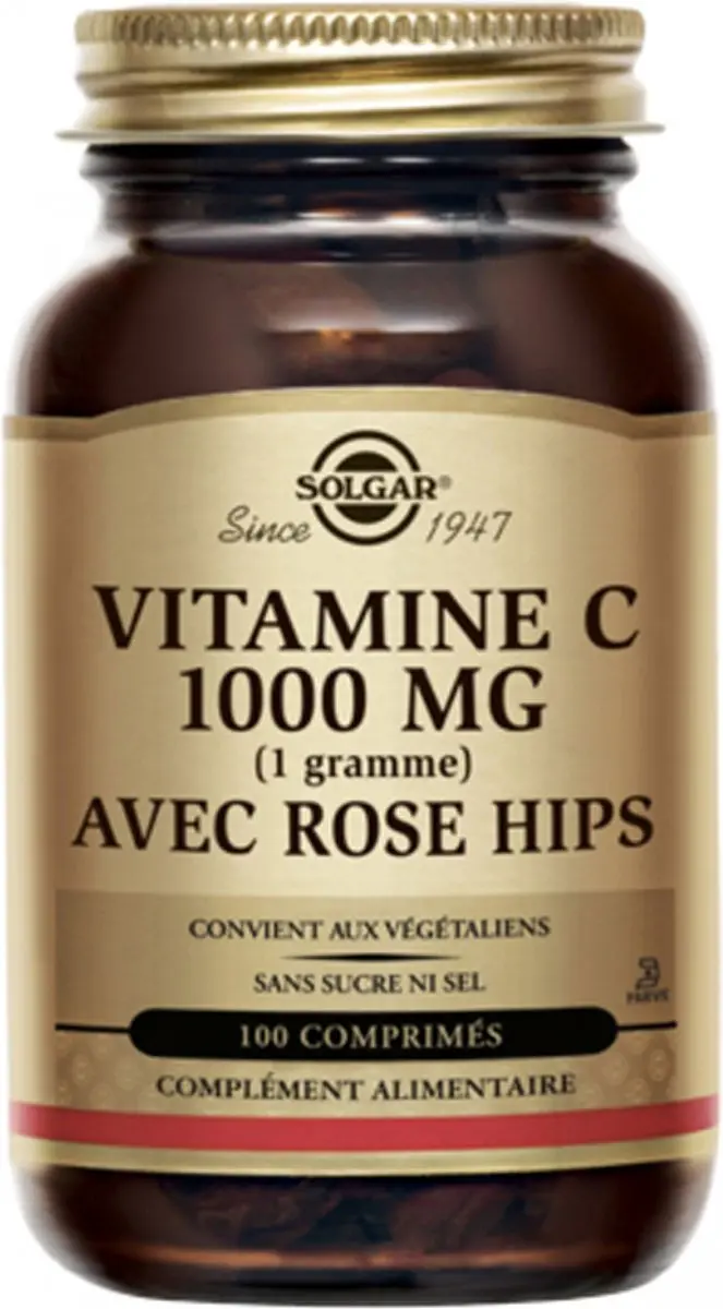 Solgar Rozenbottel + Vitamine C 1000mg Tabletten - 40 Stuks