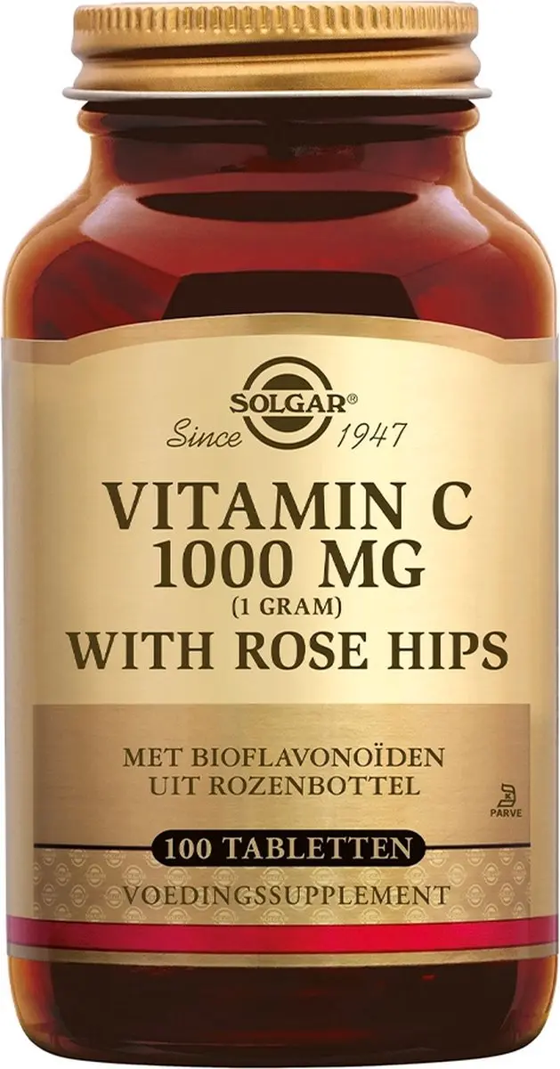 Solgar Rozenbottel + Vitamine C 1000mg Tabletten - 40 Stuks
