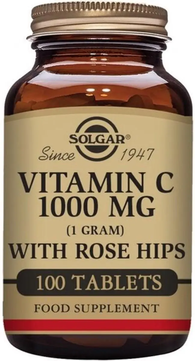 Solgar Rozenbottel + Vitamine C 1000mg Tabletten - 40 Stuks