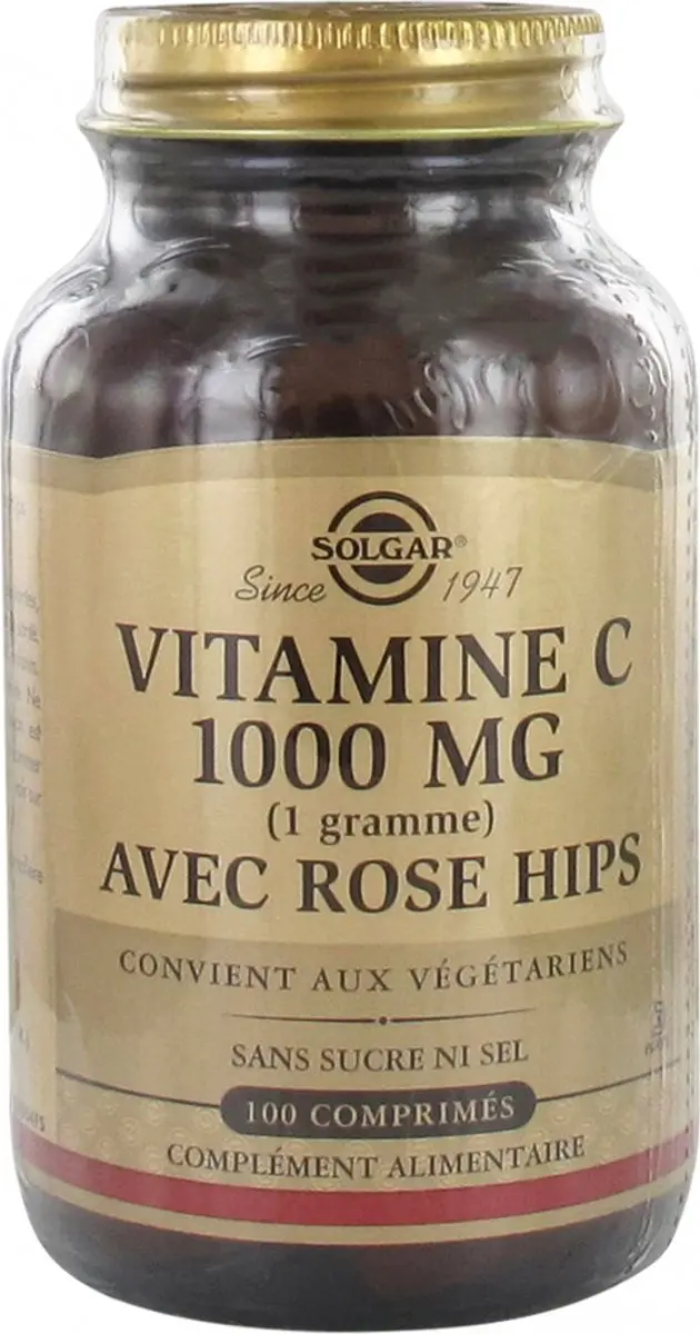 Solgar Rozenbottel + Vitamine C 1000mg Tabletten