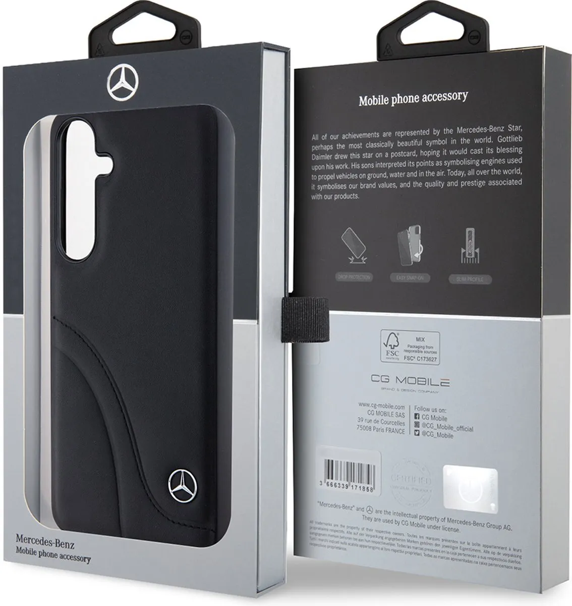 Mercedes-Benz Samsung Galaxy S24+ Backcase - Effen Zwart