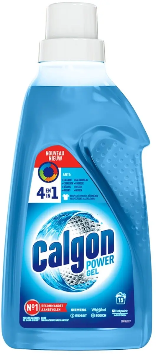 Calgon Wasmachinereiniger Gel 750ml - 15 Wasbeurten - Blauw - afbeelding 3 van 3