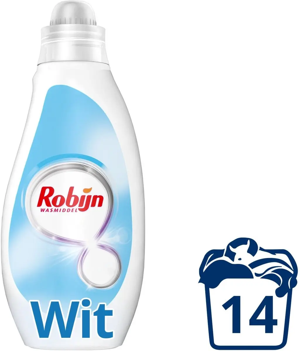 Robijn Vloeibaar Wasmiddel Wit 700ml - 14 Wasbeurten - afbeelding 3 van 3