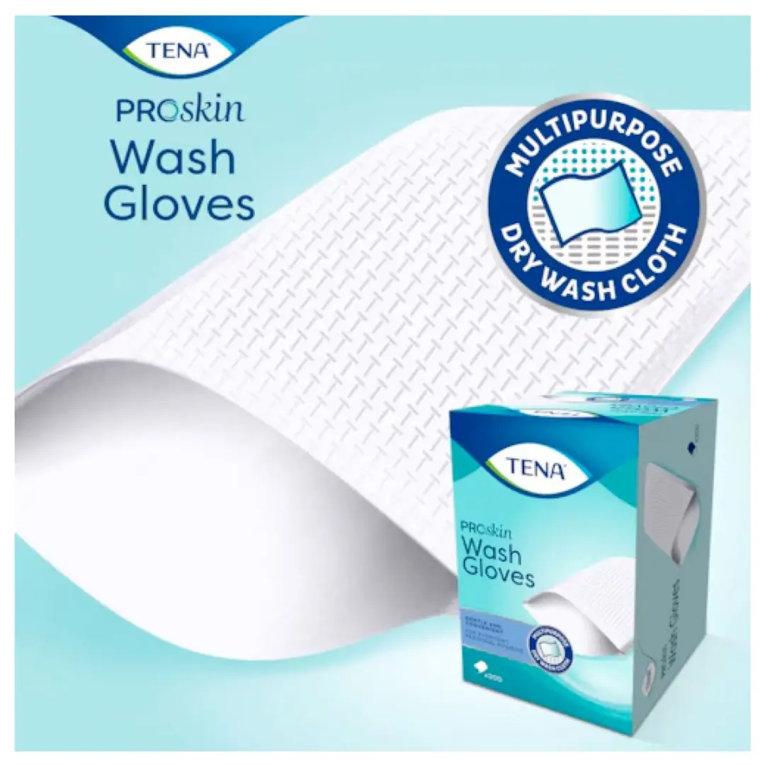 TENA Wash Glove Handschoenen - 1200 Stuks - afbeelding 2 van 6