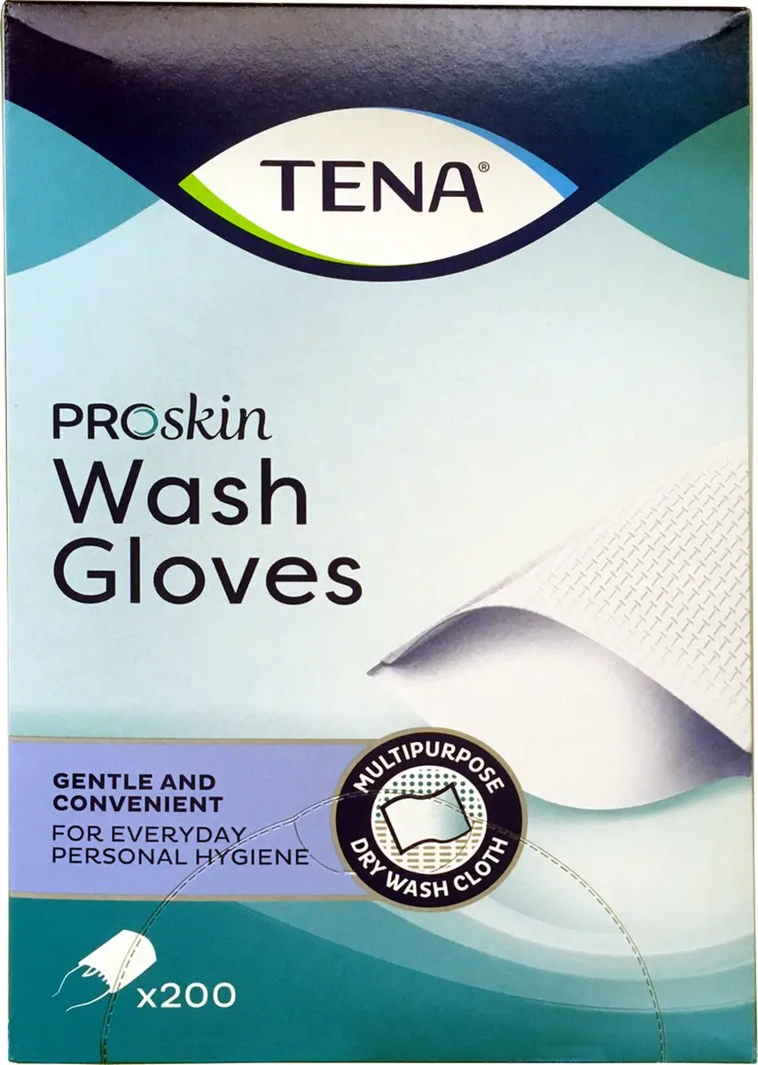 TENA Wash Glove Handschoenen - 1200 Stuks - afbeelding 5 van 6