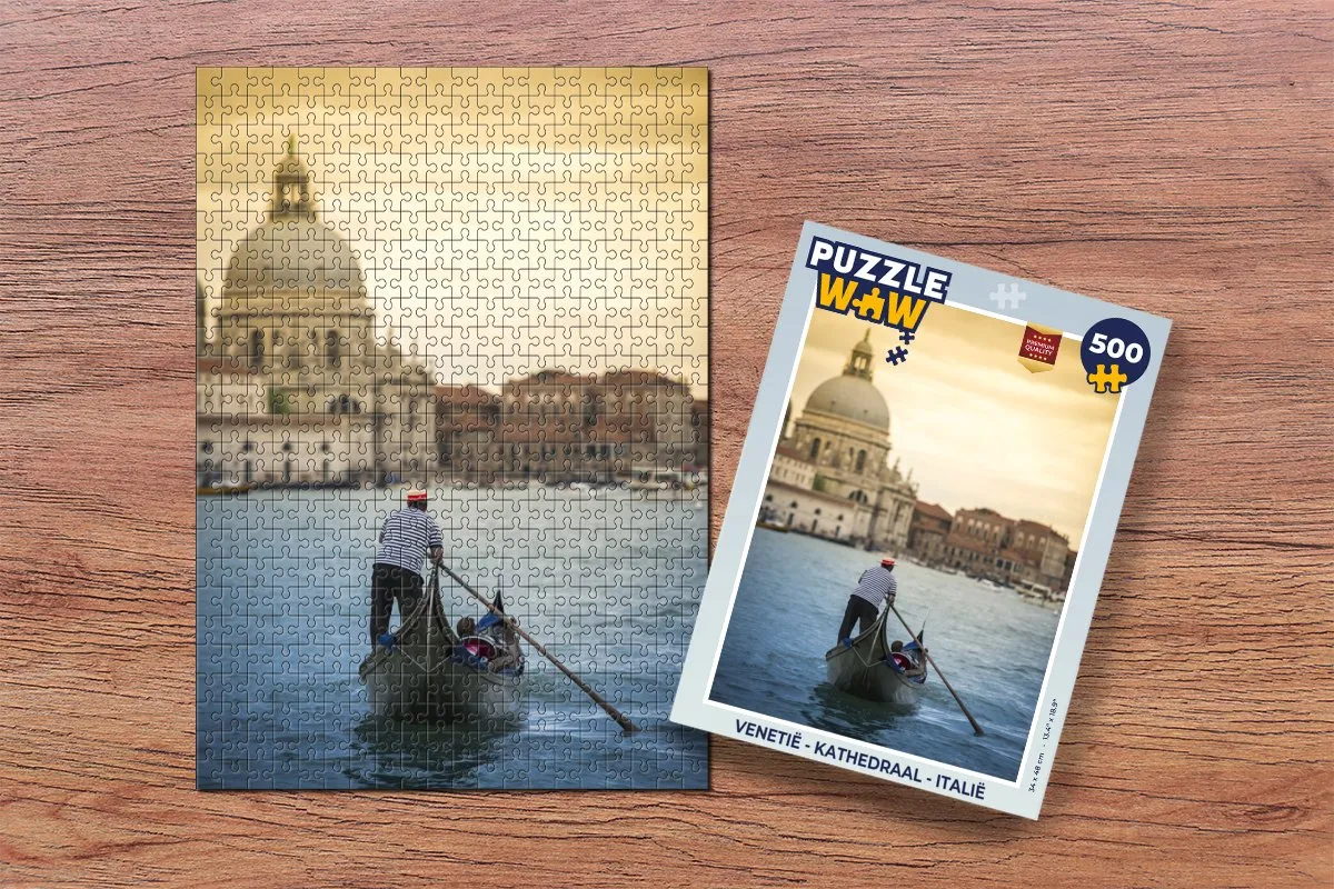 PuzzleWow Venetië Kathedraal Legpuzzel 500 Stuks - Multicolor