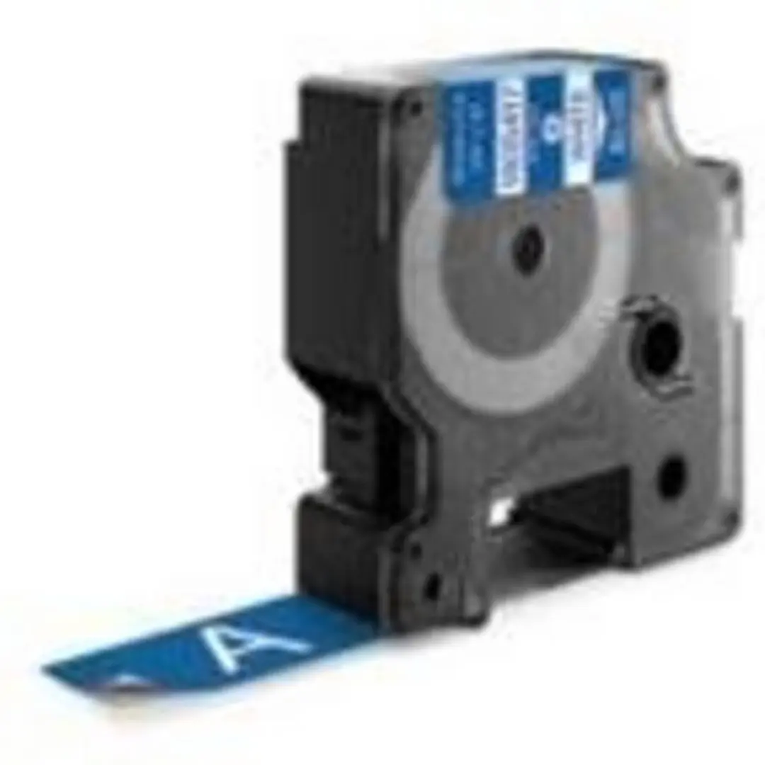 DYMO Rhino 1805417 Zelfklevende Labels - 19mm x 5,5m Wit op Blauw - afbeelding 4 van 6