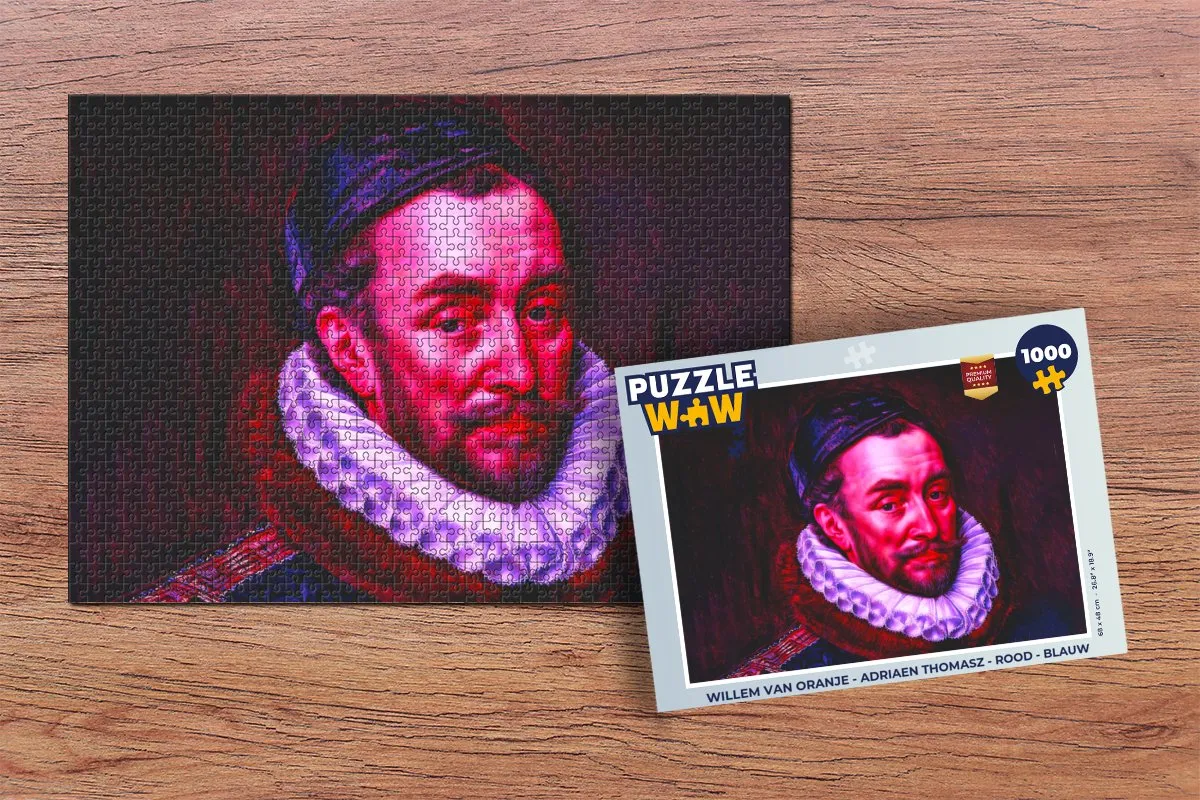 PuzzleWow Willem van Oranje Legpuzzel 1000 Stuks - Multicolor
