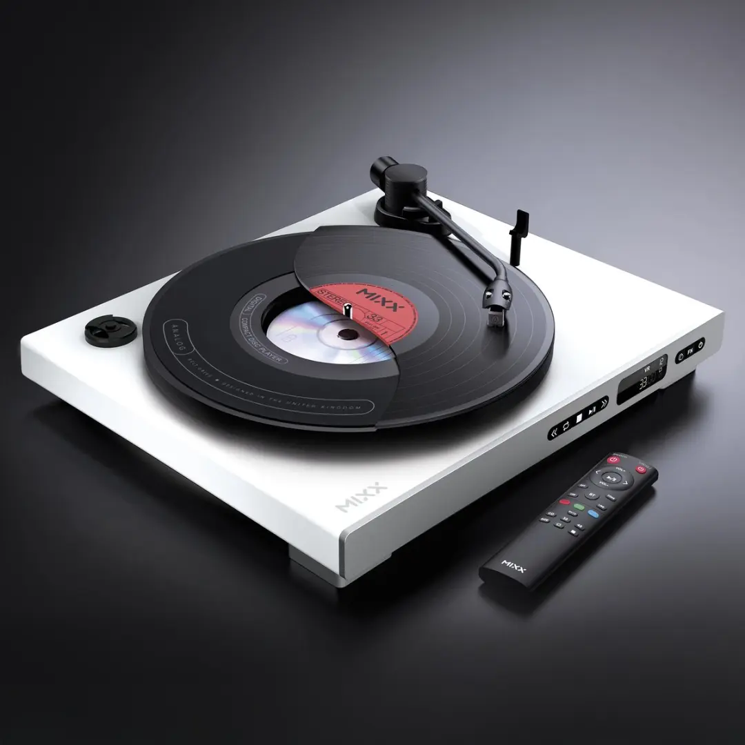 Mixx Analog Plus MRRP-85-WH-583 Platenspeler - Wit - afbeelding 6 van 6