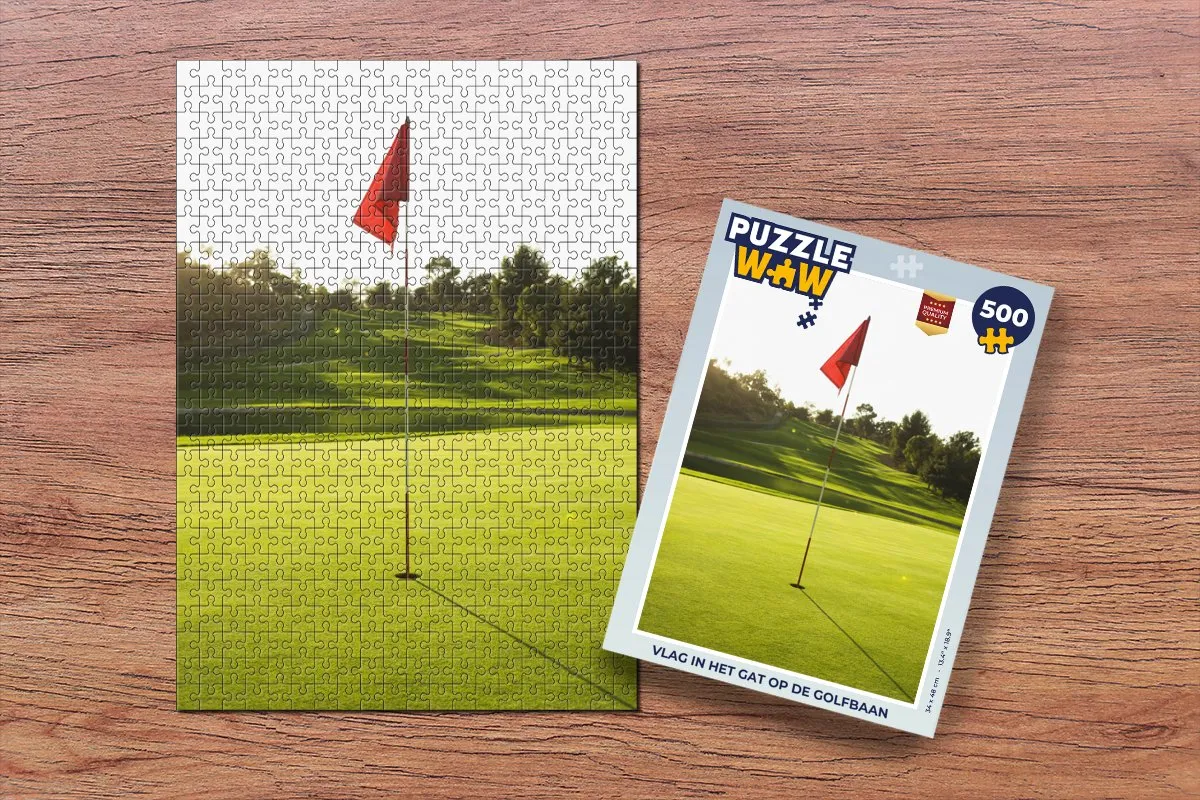 PuzzleWow Legpuzzel Vlag in het Gat 500 Stuks