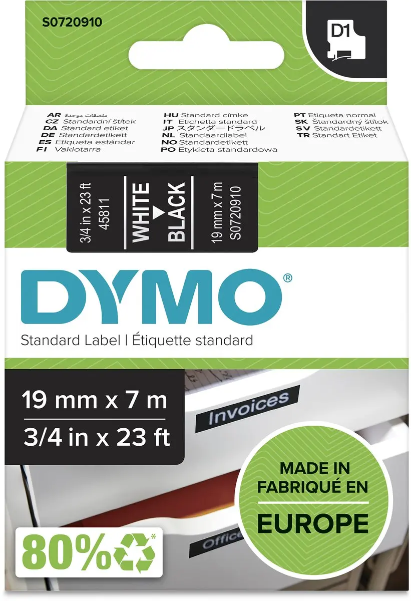 DYMO D1 S0720910 Zelfklevende Etiketten