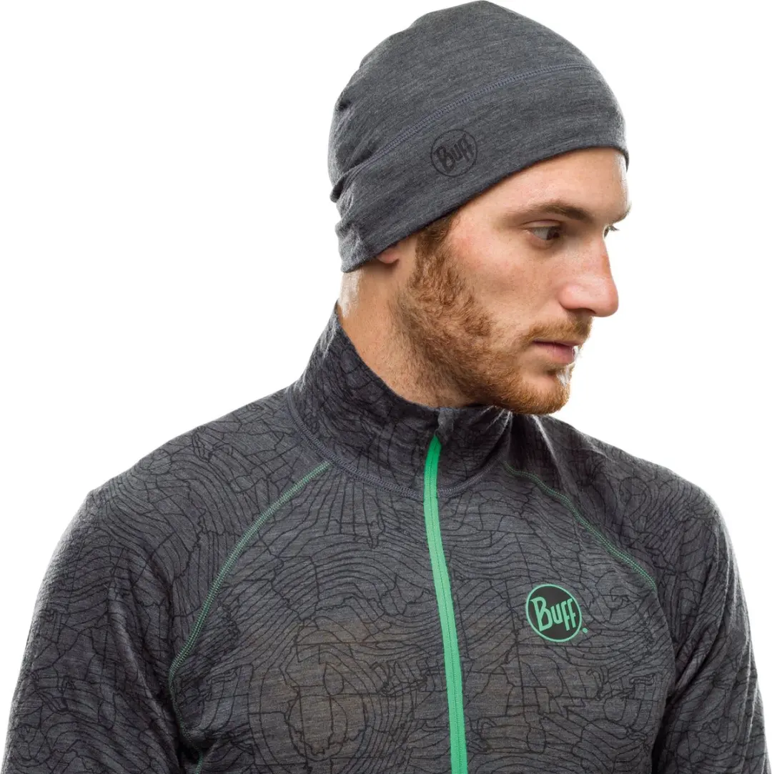 Buff Merino Lightweight Beanie - Grijs - afbeelding 2 van 6