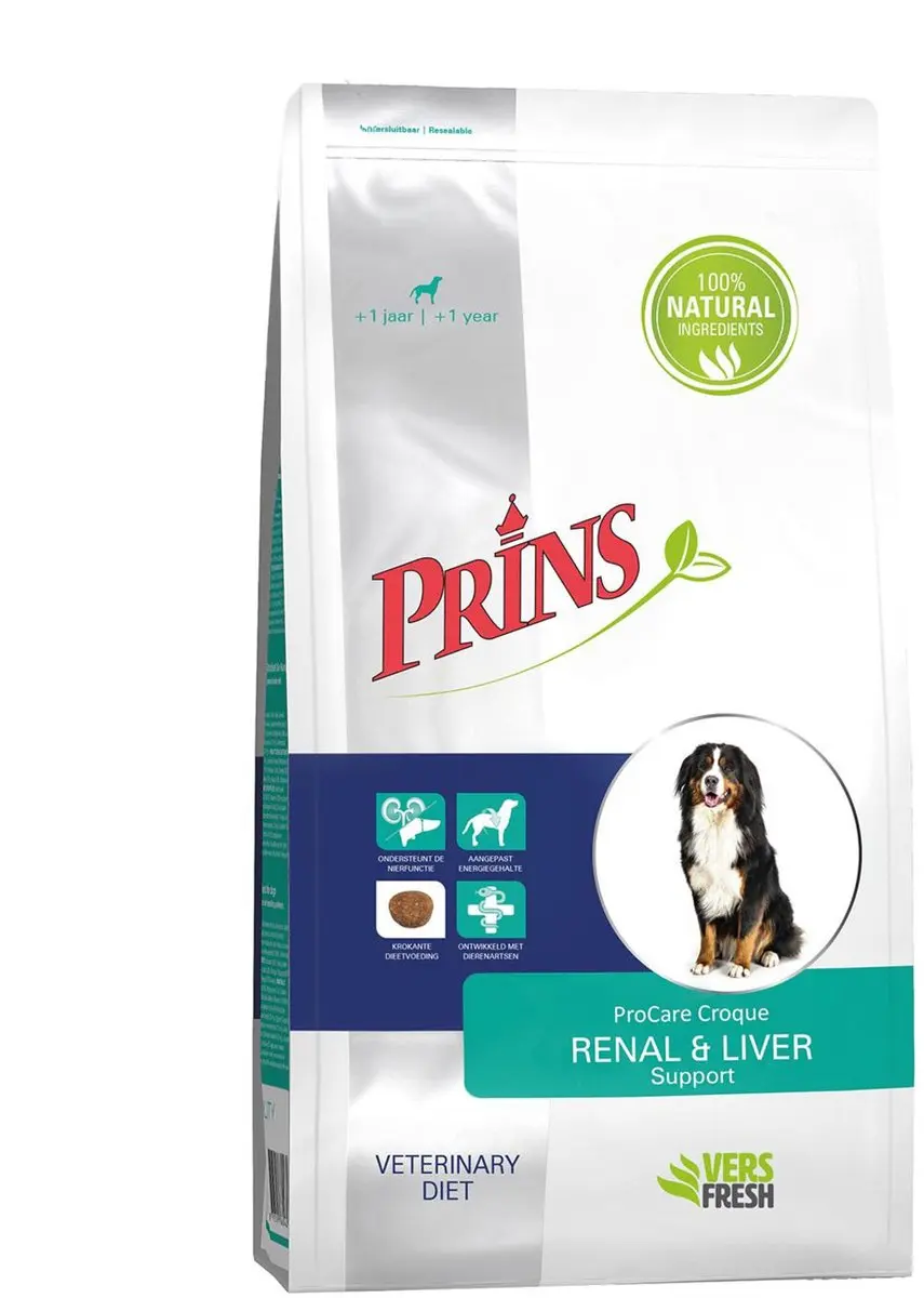 Prins Veterinary Diet Procare Croque Renal & Liver Support Hondenvoer 3kg