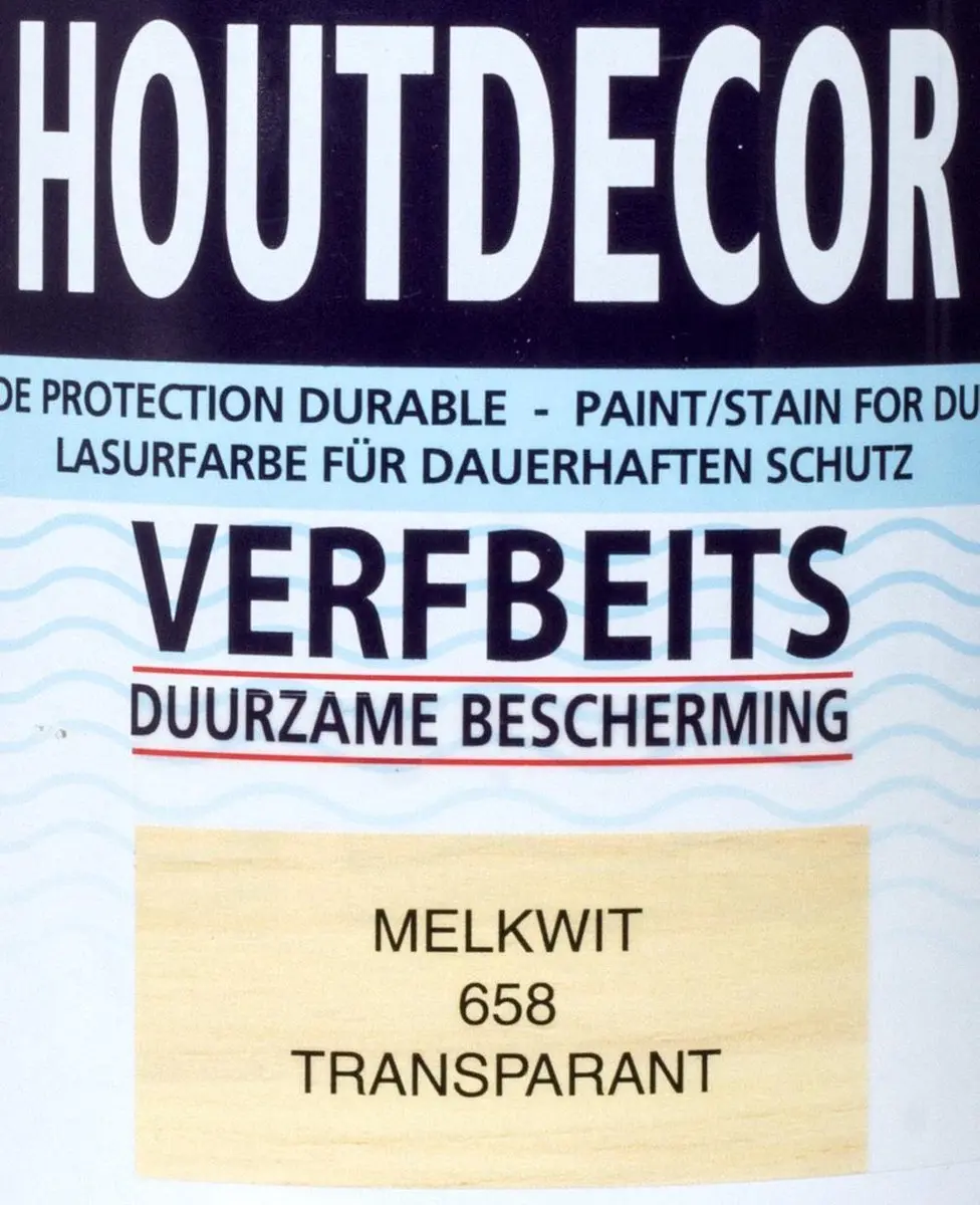 Hermadix Houtdecor Verfbeits Transparant 658 Melkwit - 0,75 liter - afbeelding 2 van 5