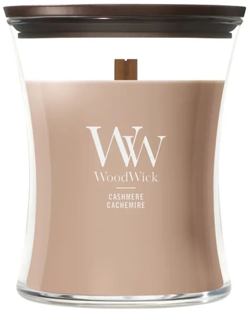 Woodwick Hourglass Geurkaars Cashmere