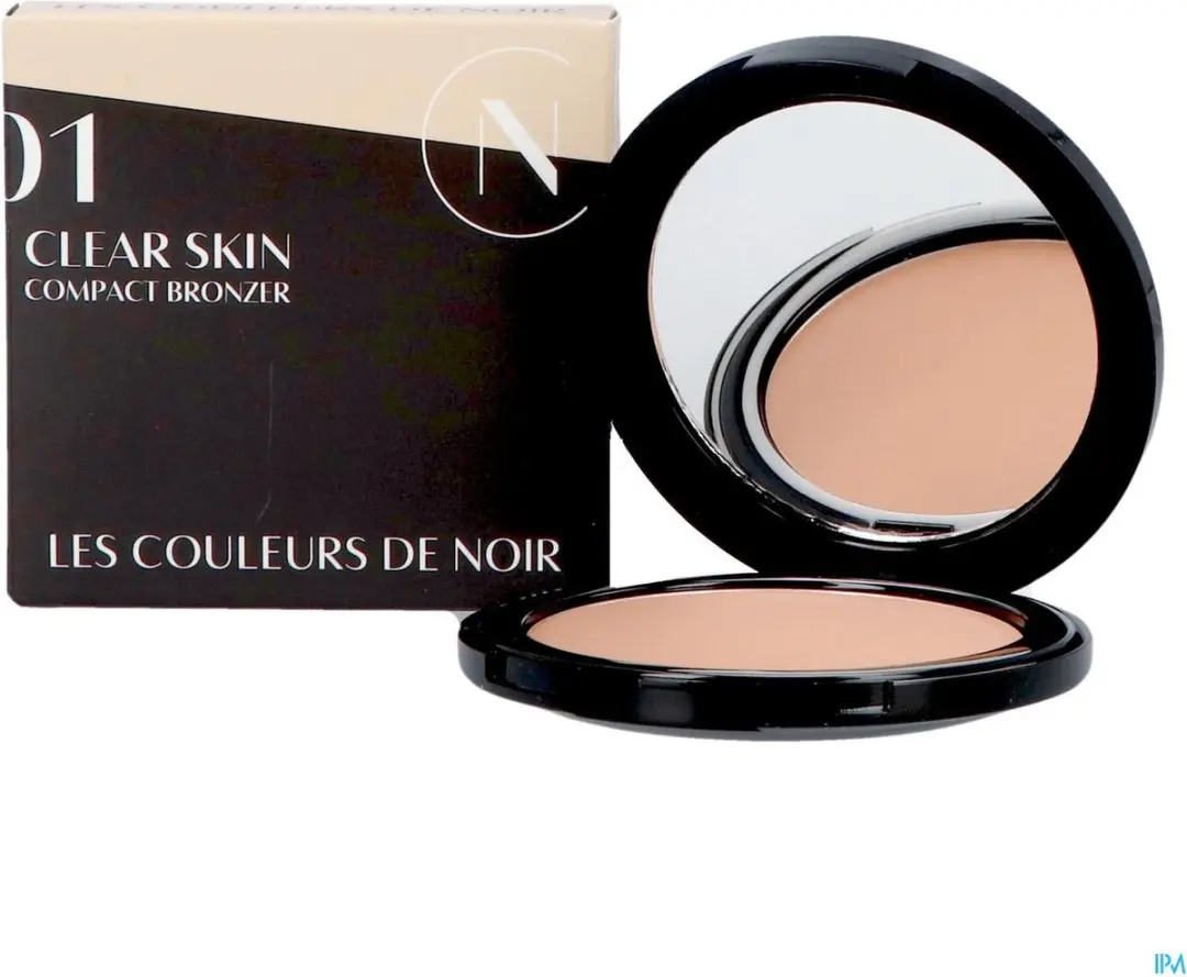 Les Couleurs de Noir Clear Skin Compact Bronzer Light - afbeelding 3 van 4
