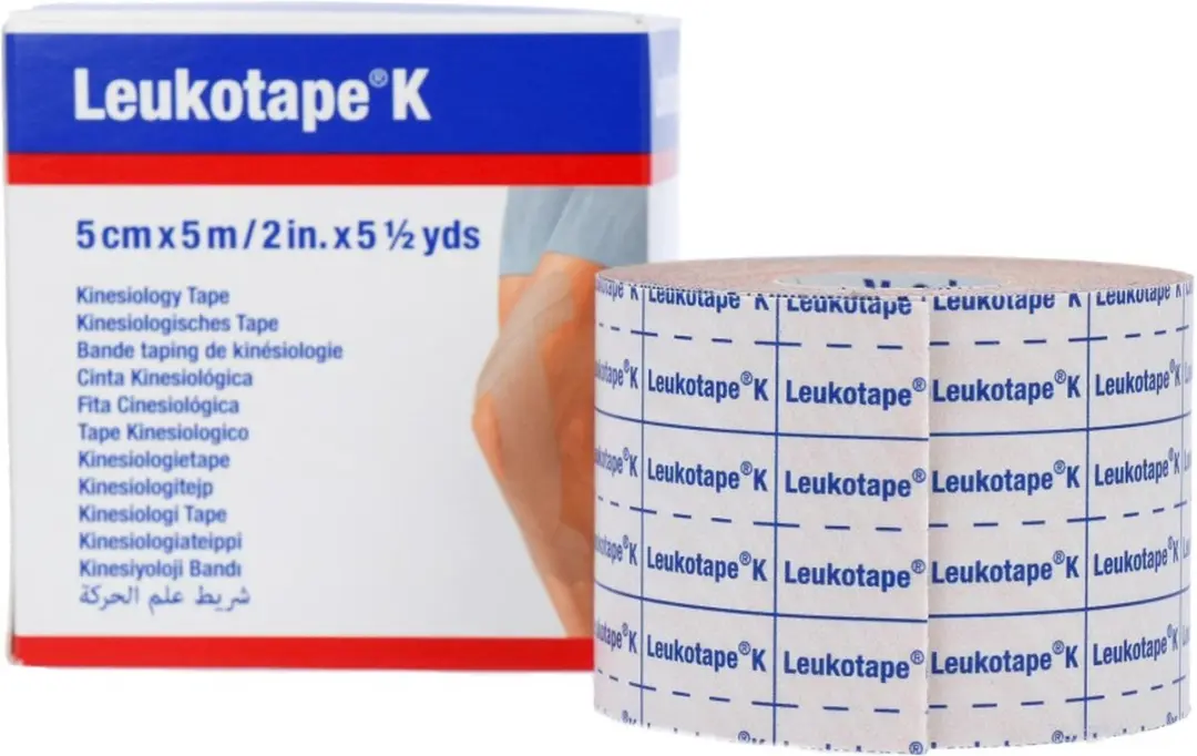 Leukoplast Leukotape K Elastische Tape 5m x 5cm - Beige - afbeelding 5 van 6