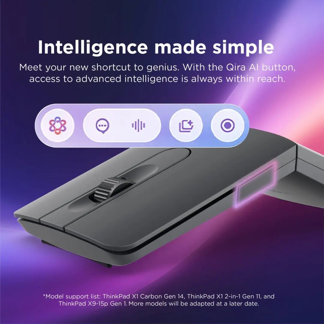 Lenovo 4Y51T62792 Universele Muis - 7 Knoppen Bluetooth - 4000 DPI - Grijs - afbeelding 4 van 6