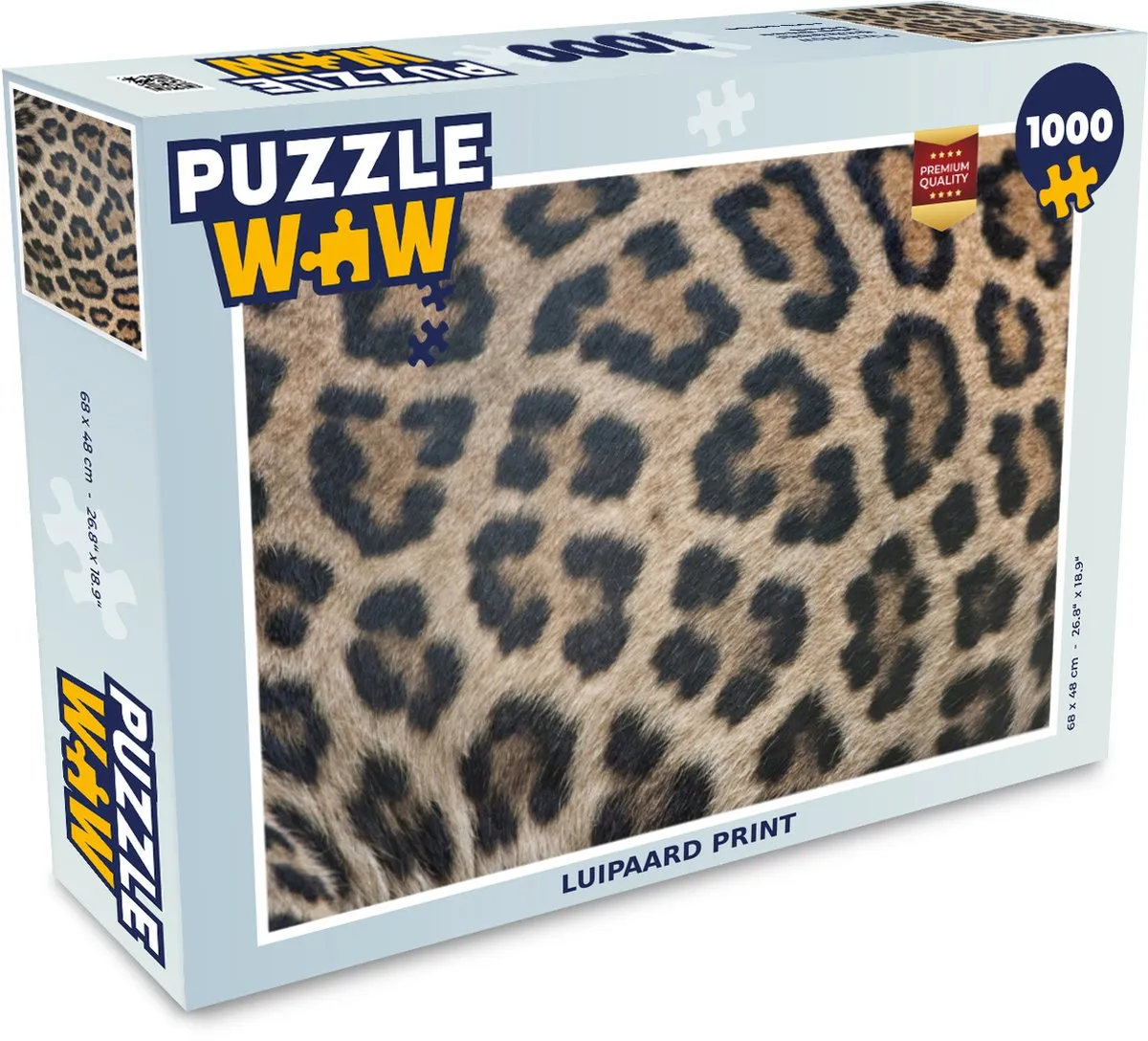 PuzzleWow Luipaard Print Legpuzzel 1000 Stuks