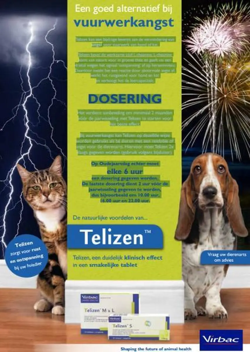 Virbac Telizen Antistress 50mg - 30 Tabletten