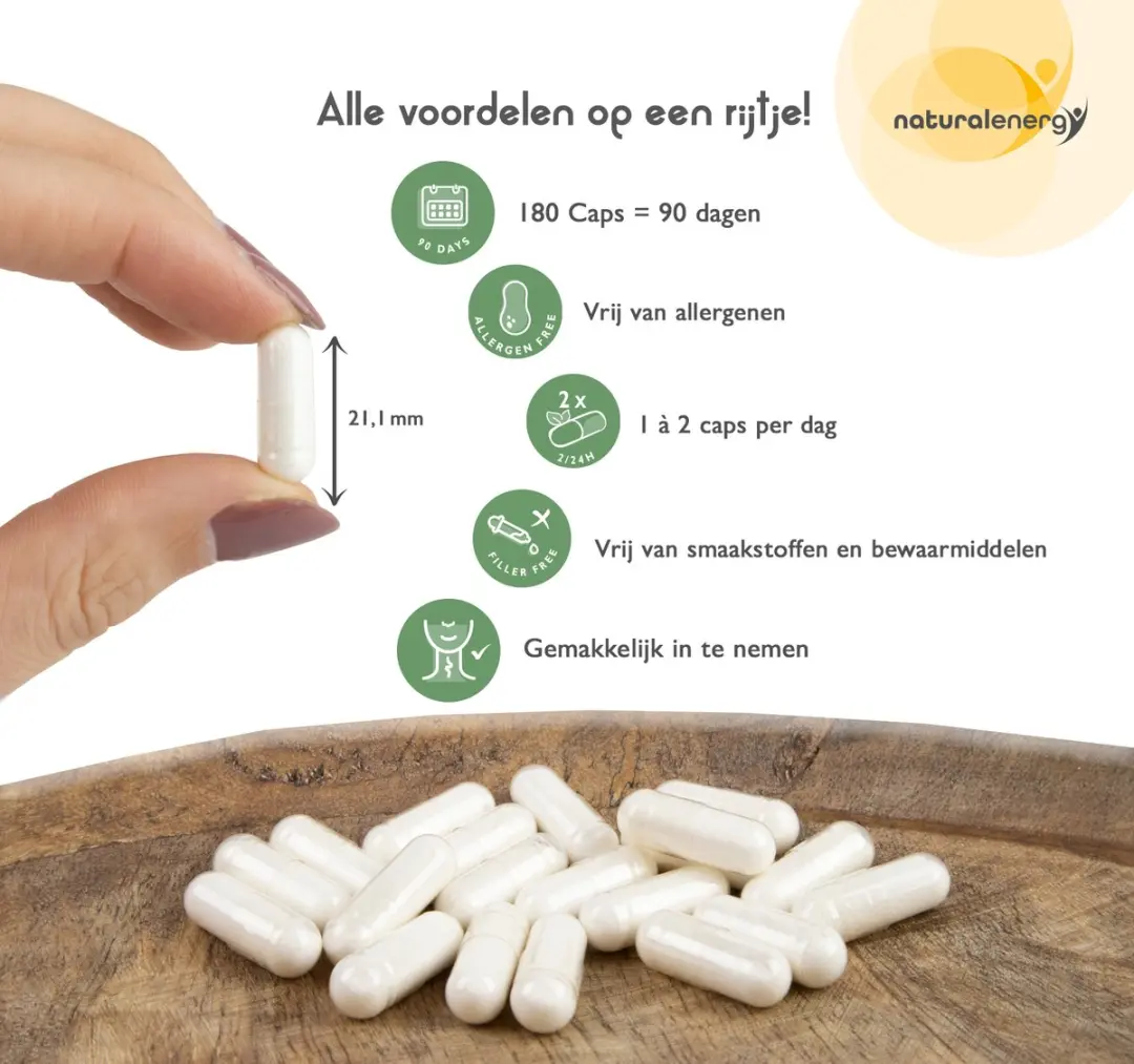 Natural Energy Selenium 50 180 Vegan Capsules - 50µg Selenium & Jodium