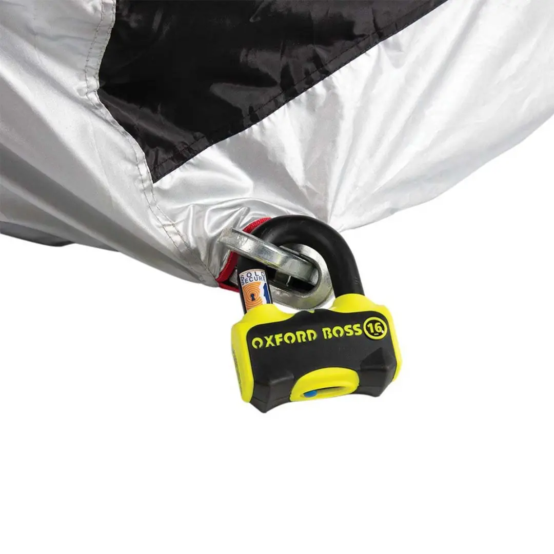 Oxford Aquatex Motorhoes - Zwart/Zilver - XL - afbeelding 2 van 6