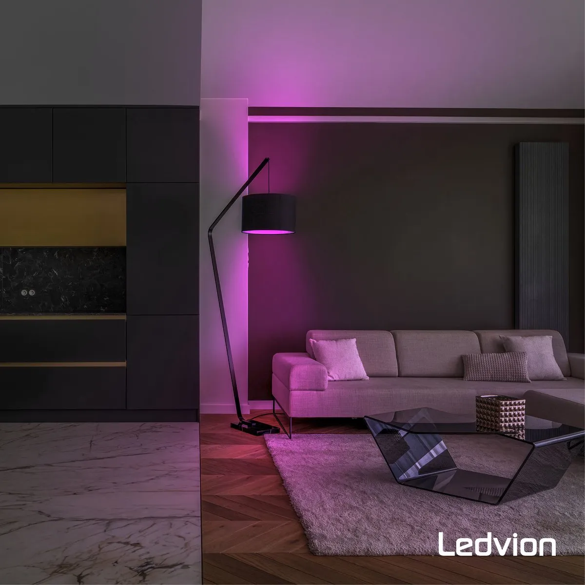 LEDVION 4XSmart RGB+CCT E14 LED Lamp 5W - 4 Stuks