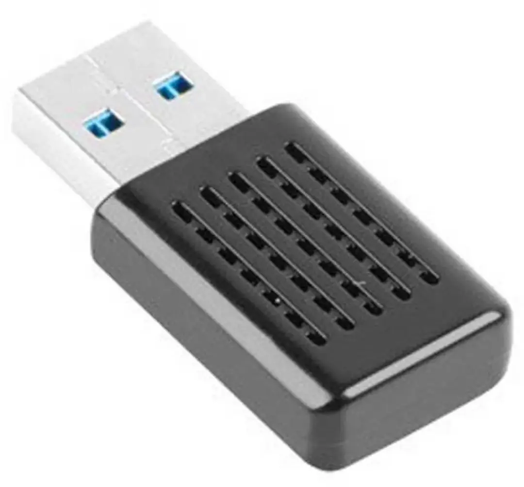 Lanberg AC1200 USB Dual-band WiFi-adapter - 2 Antennes - Zwart - afbeelding 2 van 6