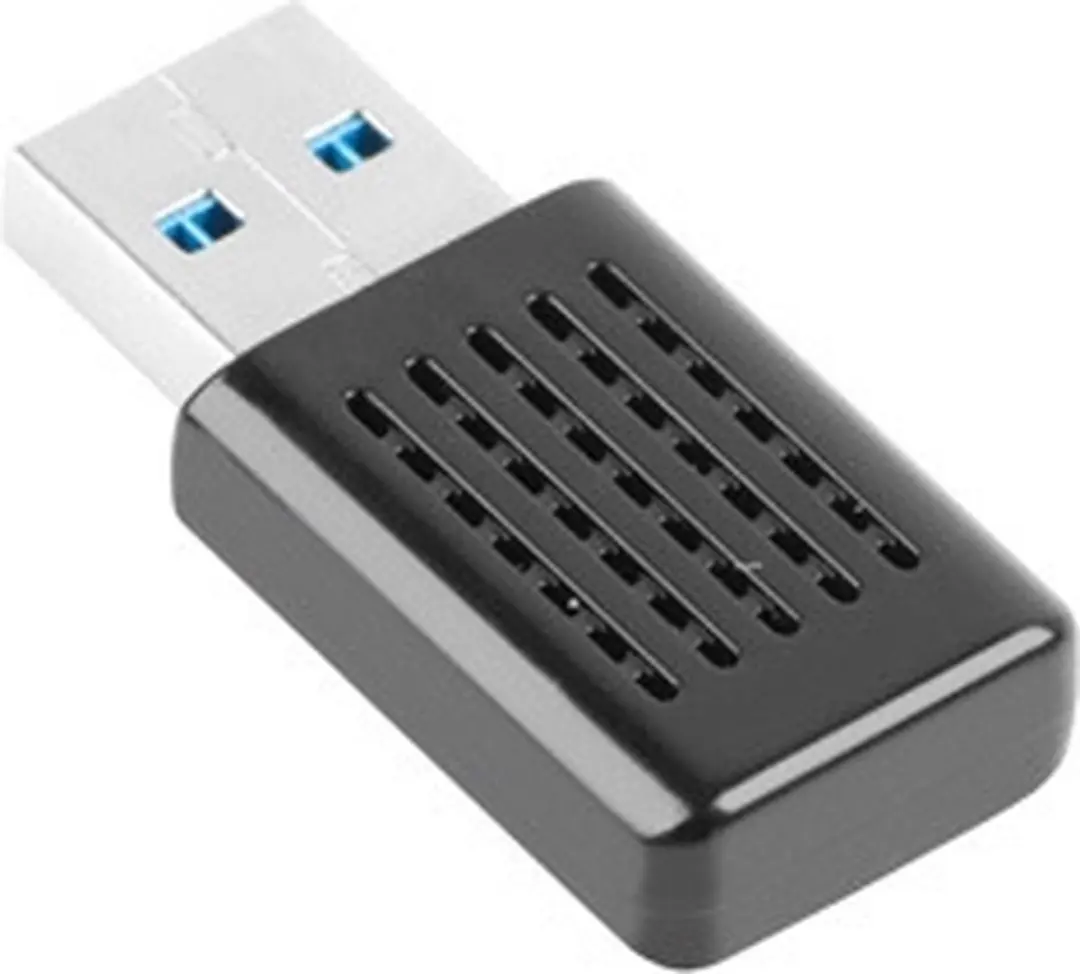 Lanberg AC1200 USB Dual-band WiFi-adapter - 2 Antennes - Zwart - afbeelding 4 van 6