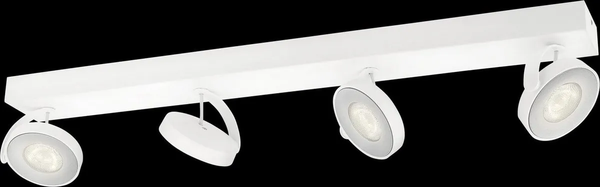 Philips Clockwork Opbouwspot 4-lichts - Wit