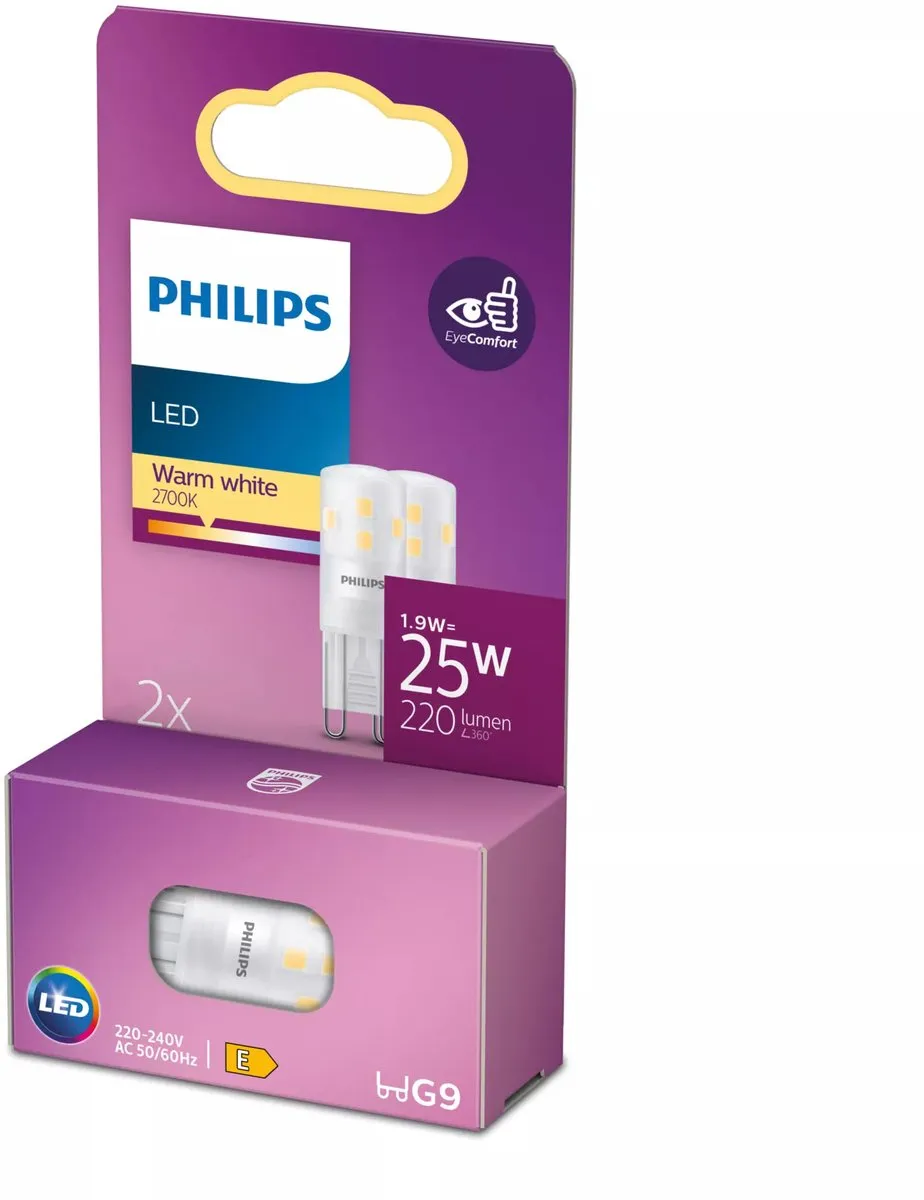 Philips LED Capsule G9 Warmwit 2700K