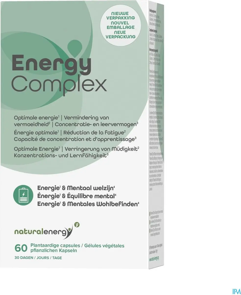 Natural Energy Energy Complex 60 Vegan Capsules - 84g